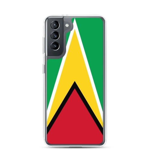 Coque Samsung Drapeau du Guyana – Étui Souple – Résistant et Antichoc
