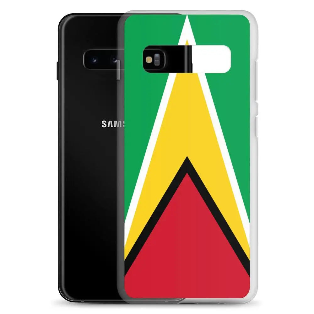 Coque Samsung Drapeau du Guyana – Étui Souple – Résistant et Antichoc