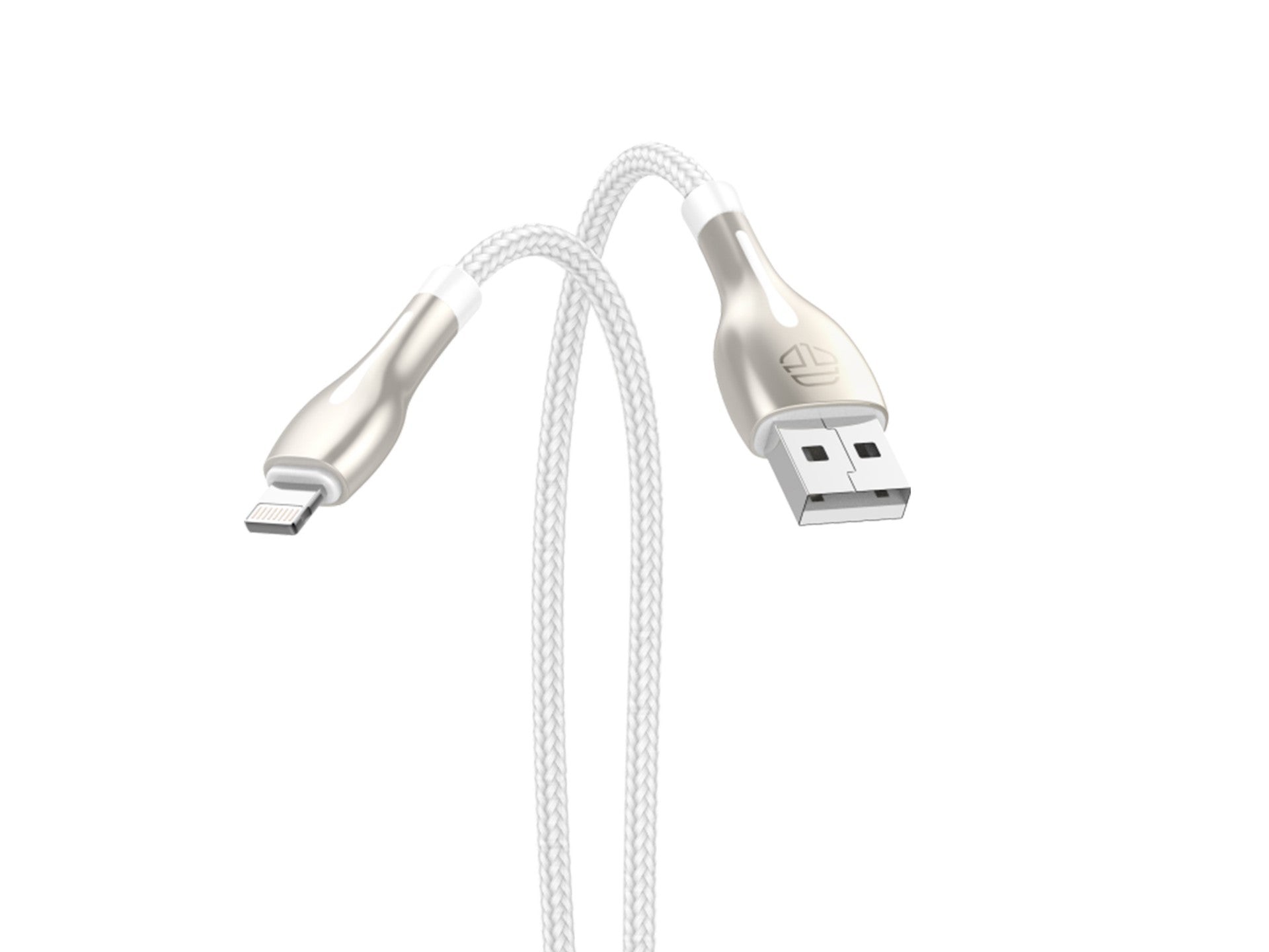 Cabo de dados USB-iP Metal da Techancy, TB1765, 1 m, 2,4 A, cinzento